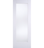 White Primed LP Shaker 1 Light Clear Glazed