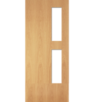 GO3 Oak Flush FD30 Fire Door