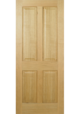Oak Deane 4 Panel FD30 Fire Door