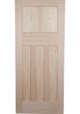 Oak 1930's 4 Panel FD30 Fire Door