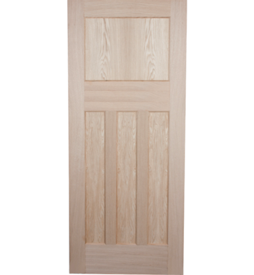 Oak 1930's 4 Panel Fire Door