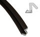 Nylon/Rubber Weather Seal Brown