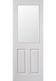 Canterbury 1 Light Clear Glazed Smooth FD30 Fire Door