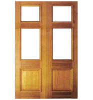 External Hardwood Churchill Ready To Glaze Door Pairs