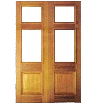 External Hardwood Churchill Ready To Glaze Door Pairs