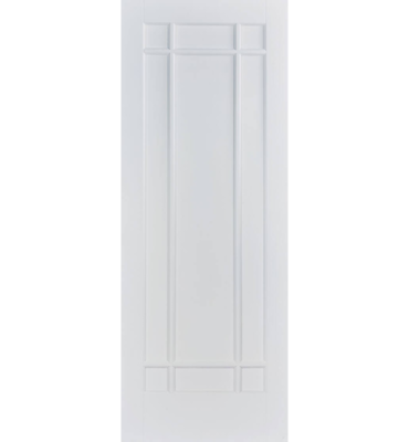 White Primed Manhattan FD30 Fire Door