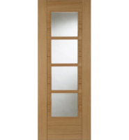 Internal Oak Iseo Central 4 Light Glazed