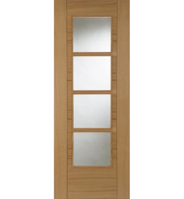 Internal Oak Iseo Central 4 Light Glazed