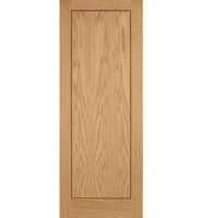 Internal Oak Pre-Finished Inlay 1 Panel FD30 Fire Door