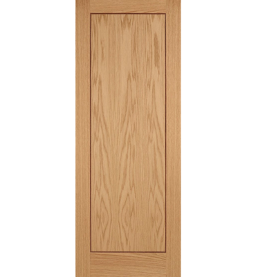 Internal Oak Pre-Finished Inlay 1 Panel FD30 Fire Door