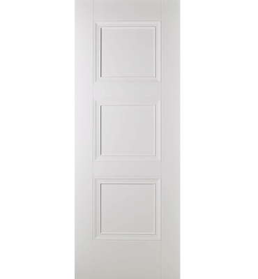 White Primed Amsterdam FD30 Fire Door