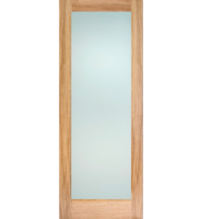 Oak Pattern 10 One Frosted Glazing