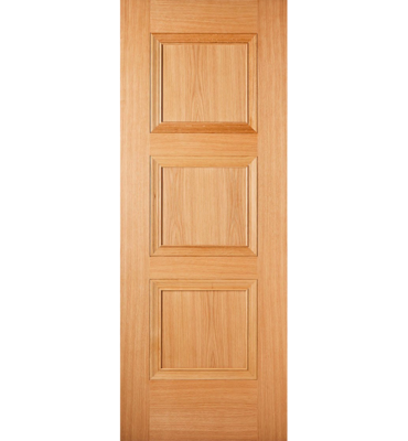Pre-Finished Oak Amsterdam Fire Door