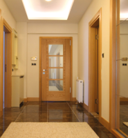 Internal Oak Iseo Central 4 Light Glazed