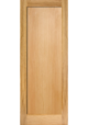 Oak Pattern 10 One Panel FD30 Fire Door