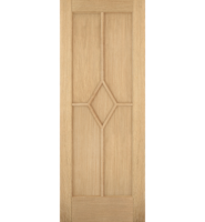 Pre-Finished Oak Reims FD30 Fire Door