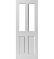 Canterbury 2 Light Clear Glazed Textured Fire Door