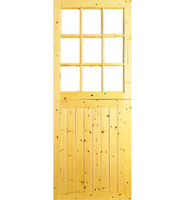 9 Light Redwood Stable Door